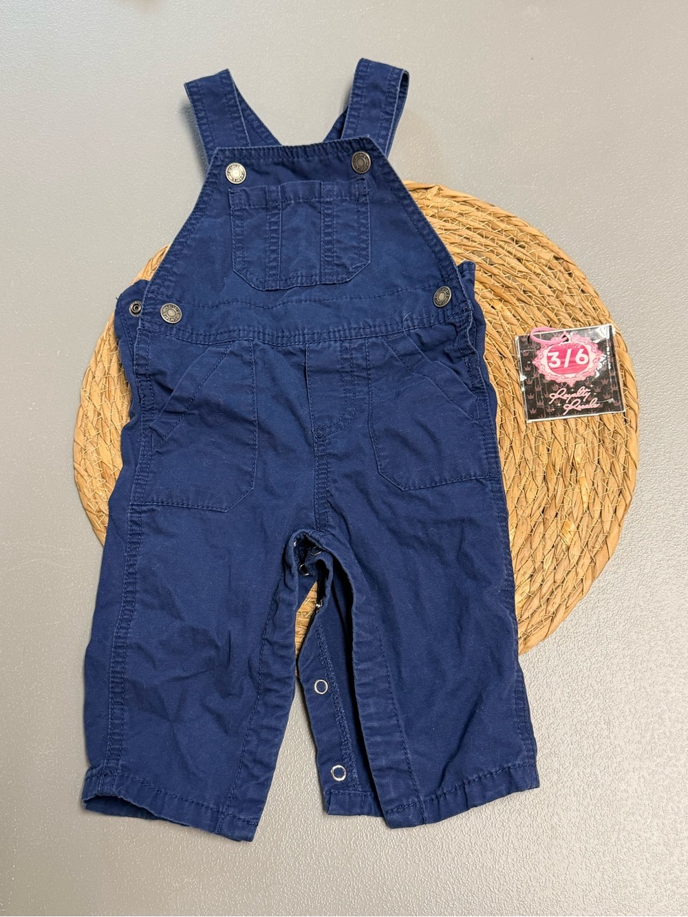 Carter's Navy Blue Cotton Overalls